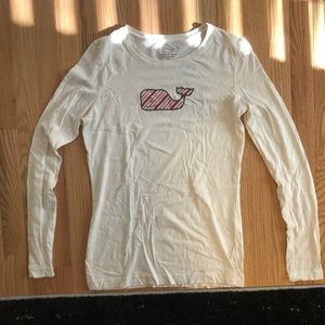Candy-cane Whale Holiday Vineyard Vines Shirt
